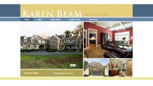 Home Page for Karen Beam Architect site design.