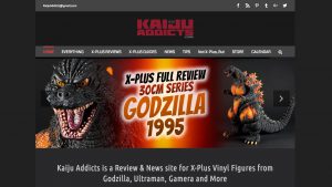 Sample Website Design: Kaiju Addicts.